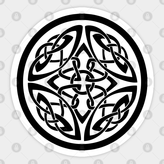 Celtic Knot Abstract Cross Tribal Design Sticker by DesignsbyZazz